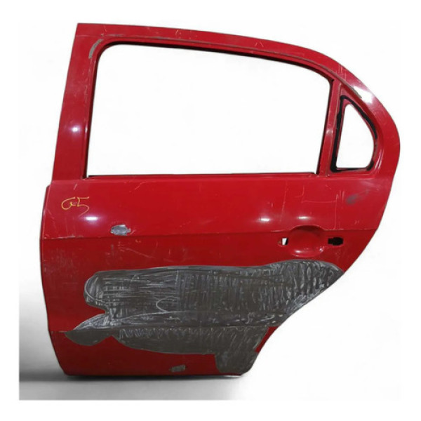 Porta Traseira Esquerada Recuperada Gol G5 2009/2012 Traseira Esquerda Vermelha