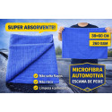 Microfibra Quadriculada Azul 48x58 260gssm Azul