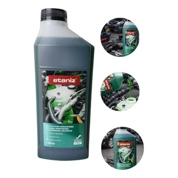 Aditivo Radiador Original Concentrado Orgânico  1l Etaniz  Verde