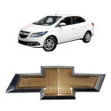 Emblema Tampa Traseira Chevrolet Prisma 2015 Dourado