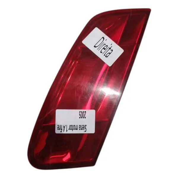 Lanterna Direita Tampa Porta Malas Fiat Siena 2005 Direito/passageiro Vermelho