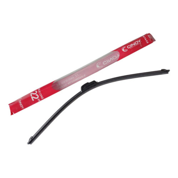 Palheta Automotiva De Silicone Universal 22  Cinoy Preto Preto