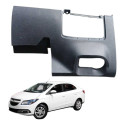 Acabamento Inferior Esquerdo Painel Chevrolet Prisma 2015 Cinza-escuro Listras