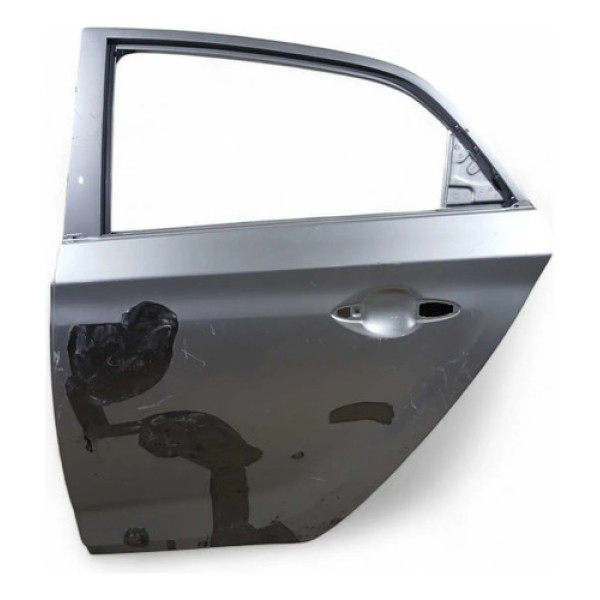 Porta Traseira Esquerda Recuperada Hyundai Hb20 2018/2021 Traseira Esquerdo Cinza