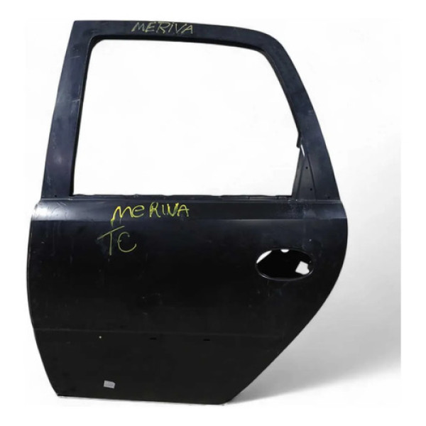Porta Traseira Esquerda Chevrolet Meriva 2002/2012 Traseira Esquerdo Preto
