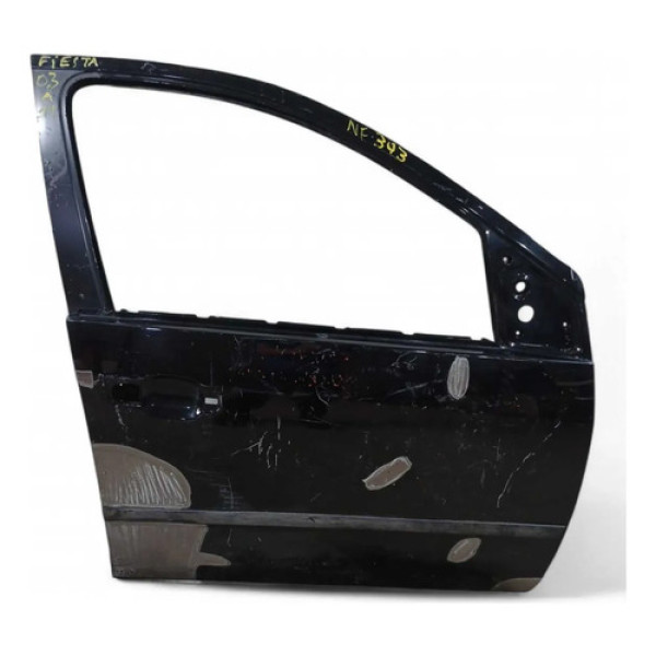 Porta Dianteira Direita Recuperada Ford Fiesta 2003/2011 Dianteira Direita Preto