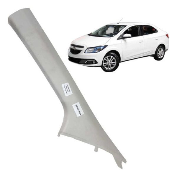Acabamento Coluna Parabrisa Esquerda Chevrolet Prisma 2015 Branco