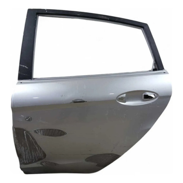Porta Traseira Esq Recuperada Ford New Fiesta 2013/2019 Traseira Esquerdo Cinza