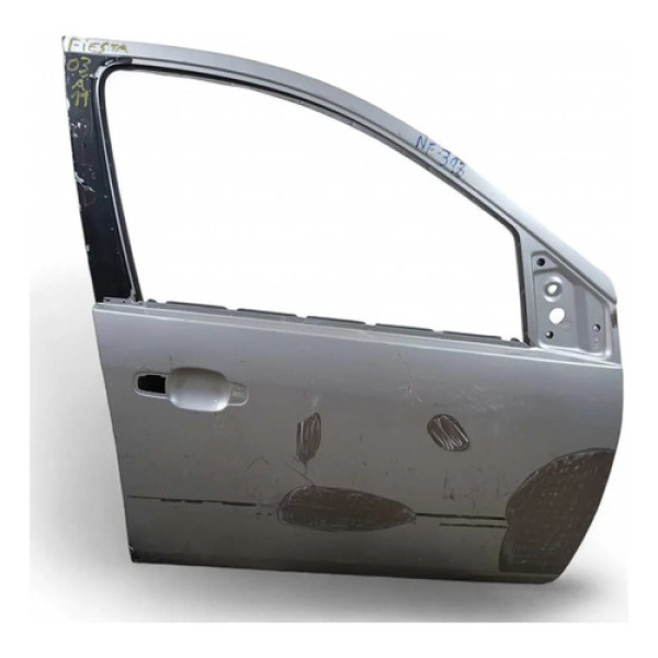 Porta Dianteira Direita Recuperada Ford Fiesta 2003/2011 Dianteira Direita Cinza