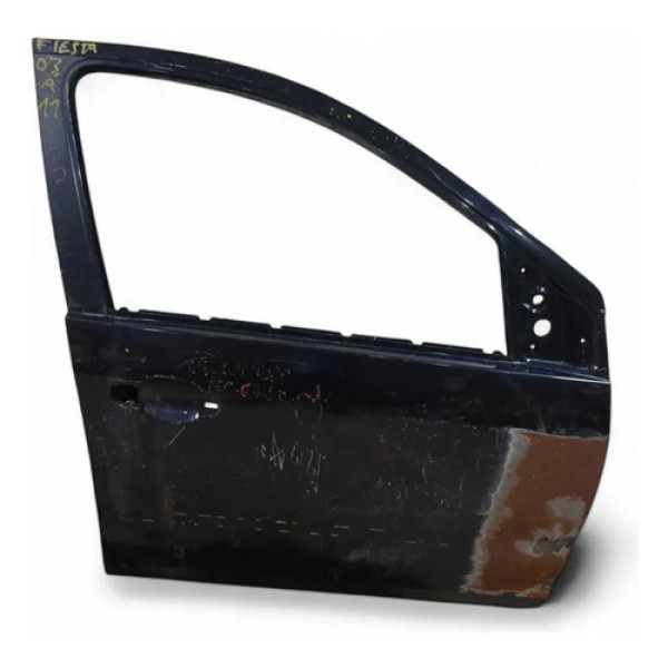 Porta Dianteira Direita Recuperada Ford Fiesta 2003/2011 Dianteira Direita Preto