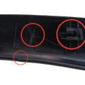 Moldura Paralama Dianteiro Direito Corsa 1994/2002 Detalhes Preto