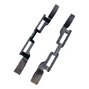 Par Espaçador Caçamba Chevrolet Montana 2013 Preto