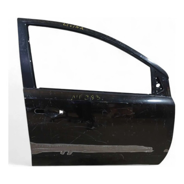 Porta Dianteira Direita Recuperada Nissan Livina 2009/2013 Dianteira Direita Cinza-escuro