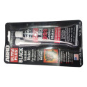 Silicone De Alta Temperatura Abro Plus Black 85g Preto