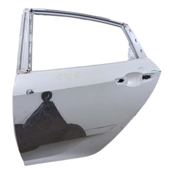 Porta Traseira Esquerda Recuperada Honda Civic 2017/19 Traseira Esquerda Branca
