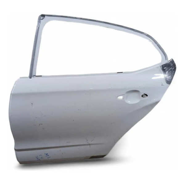 Porta Traseira Recuperada Citroen C4 2015/2016 Traseira Esquerdo Branca