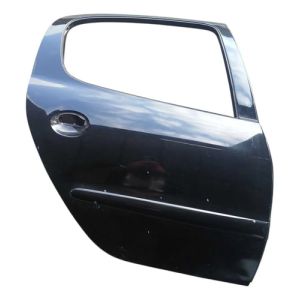 Porta Traseira Direita Peugeot 206 2007 Traseira Direita Preto