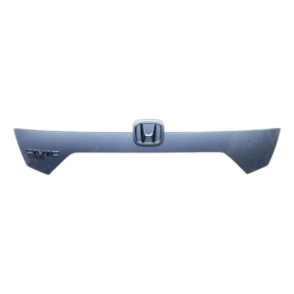 Moldura Aplique Tampa Traseira Honda Civic 17/21 C/riscos Prata