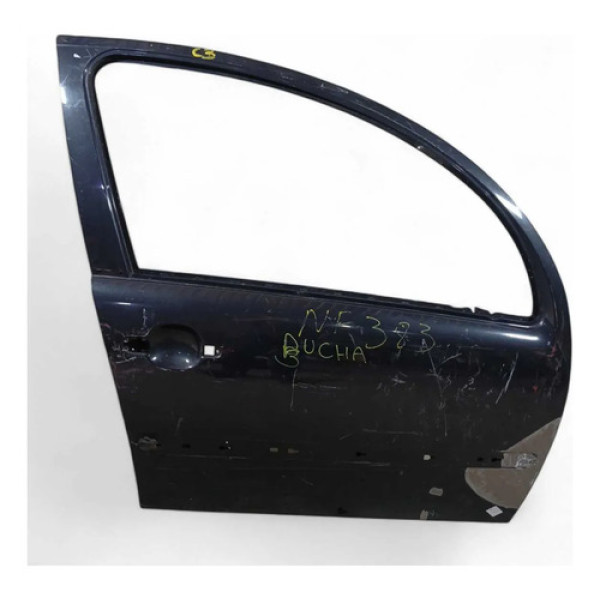 Porta Dianteira Direita Recuperada C3 2003 Dianteira Direita Preto
