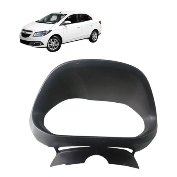 Moldura Painel Instrumentos Chevrolet Prisma 2015 Cinza-escuro