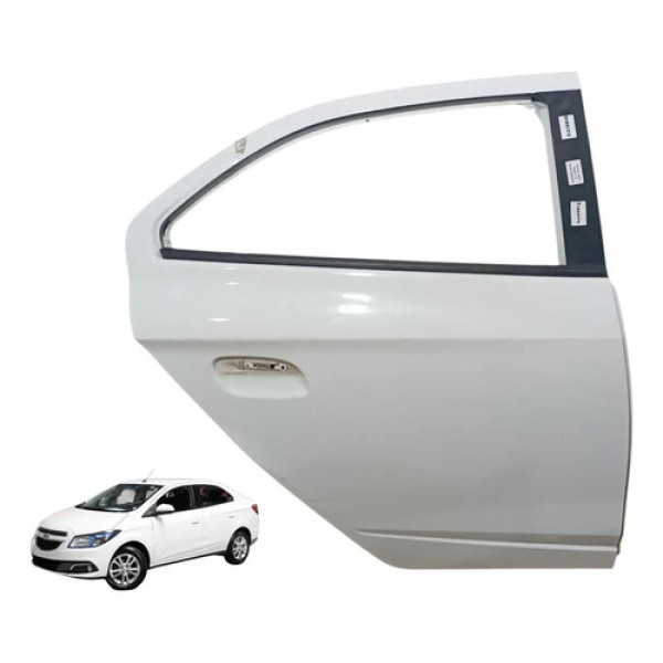 Porta Traseira Direita Chevrolet Prisma 2015 Traseira Direita Branco