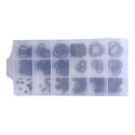Kit Anel Vedação Borracha Oring Arruela 225 Pçs Hutz Preto Preto