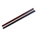 Par Frisos Laterais Chevrolet Celta 2 Portas 01/07 Preto Preto