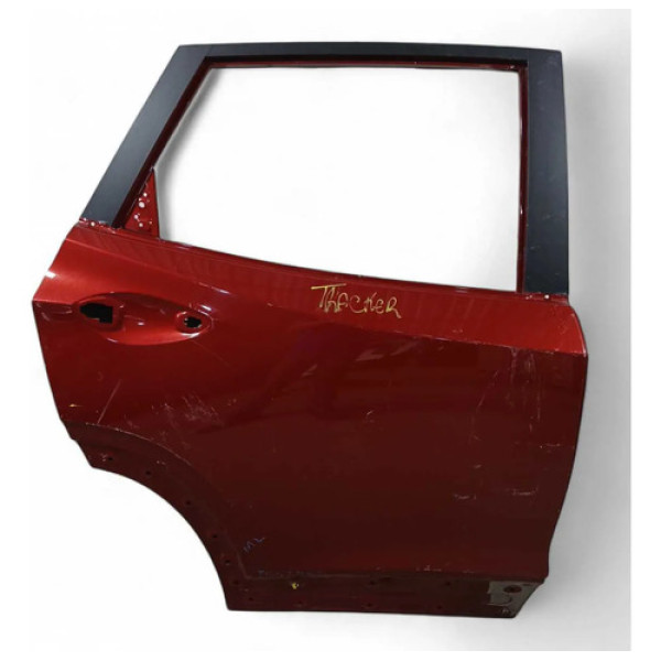 Porta Traseira Direita Recuperada Chevrolet Tracker 2020/23 Traseira Direita Vermelha