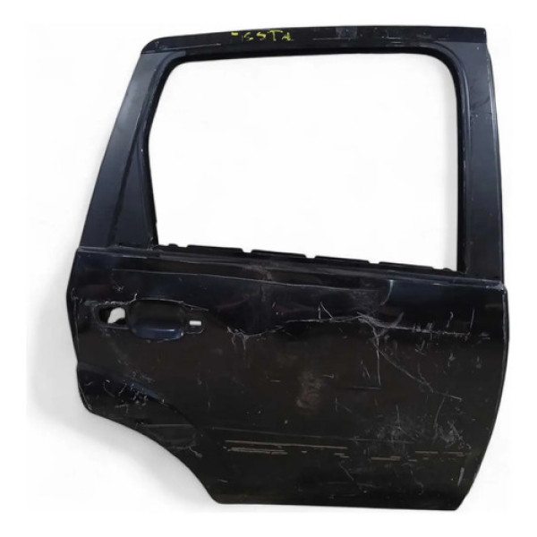 Porta Traseira Direita Recuperavel Ford Fiesta 2003/2011 Traseira Direita Preto