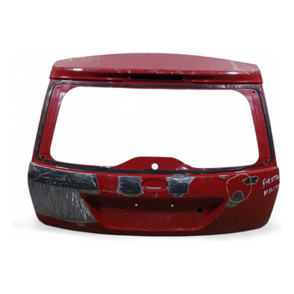 Tampa Traseira Recuperavel Ford Fiesta Hatch 2008/2012 Vermelho