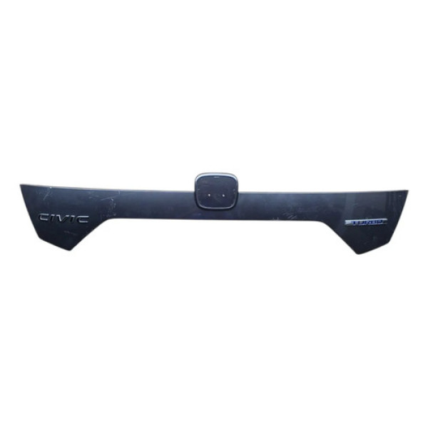 Aplique Tampa Traseira Honda Civic G10 17/21 C/riscos  Grafite