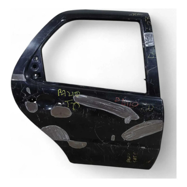 Porta Traseira Direita Recuperada Fiat Palio 2001/07 Traseira Direita Preto