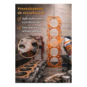 Abro Copper Gasket Spray 255g Formador Juntas Cobre Dourado Dourado