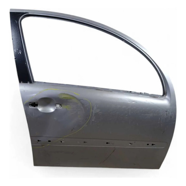 Porta Dianteira Direita Recuperavel Citroen C3 2003/2012 Dianteira Direita Cinza