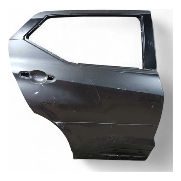 Porta Traseira Direita Nissan Kicks 2021 Recuperavel Traseira Direita Cinza-escuro