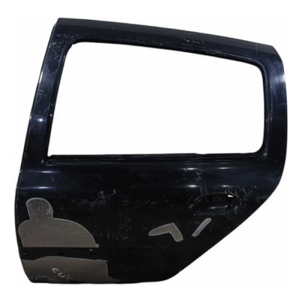 Porta Traseira Esquerda Recuperada Renault Clio 2000/2013 Traseira Esquerdo Preto