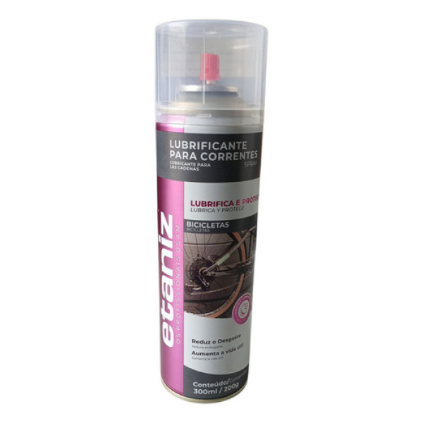 Lubrificante De Corrente Spray Bike Etaniz 300ml - Branco
