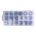 Kit Anel Vedação Borracha Oring Arruela 225 Pçs Hutz Preto Preto