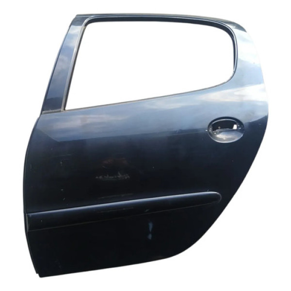 Porta Traseira Esquerda Peugeot 206 2007 Traseira Esquerdo Preto