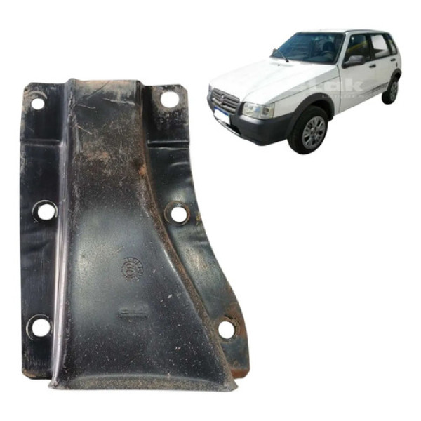 Suporte Chapa Reforço Longarina Fiat Uno 94/2003 Preto