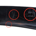 Moldura Paralama Dianteiro Direito Corsa 1994/2002 Detalhes Preto