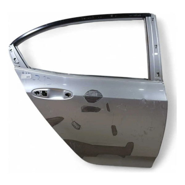 Porta Traseira Esquerda Recuperada Honda City 2010 Traseira Direita Cinza