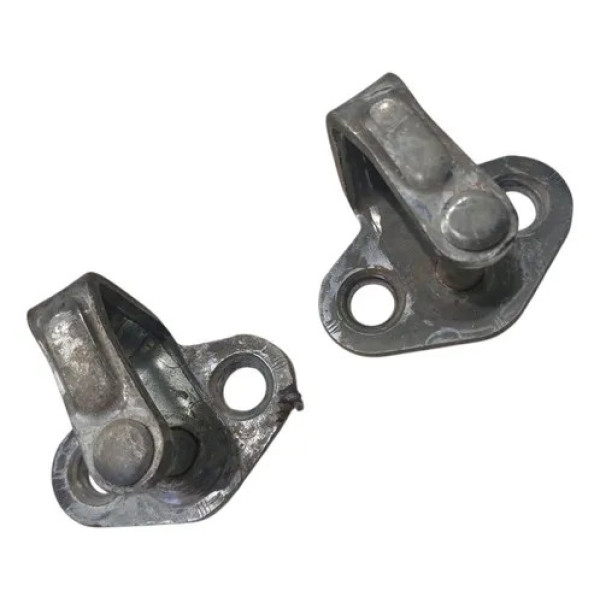 Par Batente De Portas Chevrolet Montana 2013 Cinza-escuro