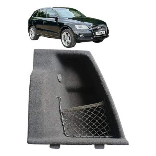 Acabamento Lateral Direito Porta Malas Audi Q5 2015 Marrom Marrom