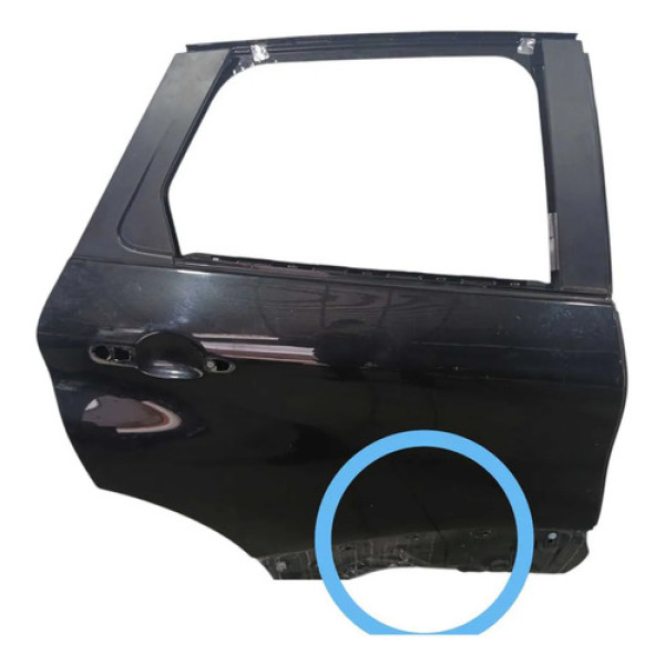 Porta Traseira Esquerda Renault Captur 2018 Recuperavel Traseira Esquerdo Preto