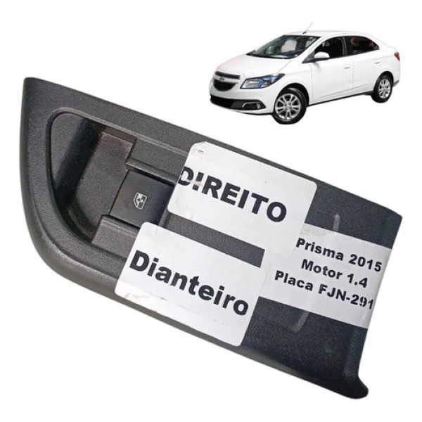 Moldura Botão Vidro Dianteiro Direito Chevrolet Prisma 2015