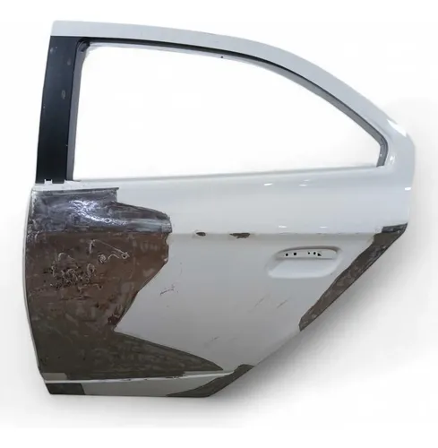 Porta Traseira Esquerda Onix Prisma 2012/2018 Recuperada Traseira Esquerda Branca