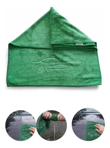 Toalha Secagem Automotiva 40x60 400gsm Verde-escuro Verde-escuro