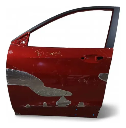 Porta Tracker 20/24 Dianteira Esquerda Recuperada Dianteira Esquerdo Vermelho
