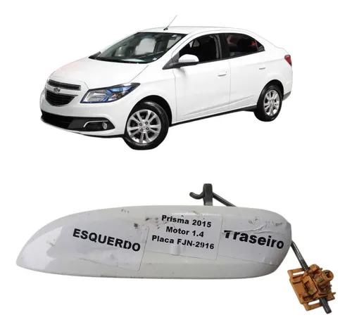 Maçaneta Externa Traseira Esquerda Chevrolet Prisma 2015 Branco